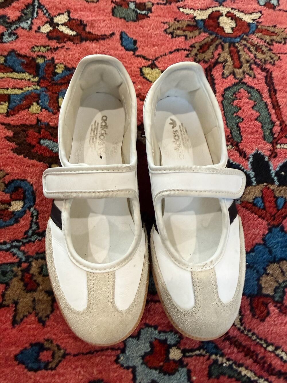 Adidas Samba Jane Shoes Kids Girls size 5 Women's size 6 Mary White Black